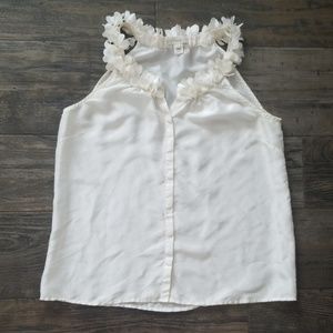 J CREW Cream Solid Silk Garkand Cami Top 4 11527